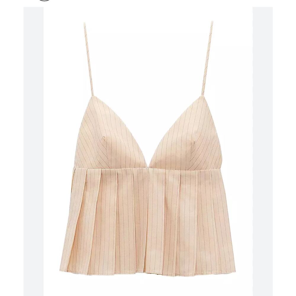 Zara Pleated Tank Top - Picture 5 of 10